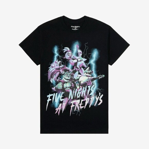 Five Nights At Freddy's Security Breach Glow In The Dark T-Shirt X-SMALL New - Picture 5 of 6